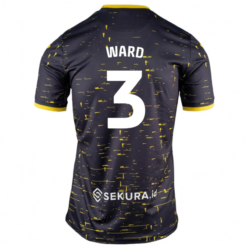 Danxen Mujer Camiseta Summer Ward #3 Negro Amarillo 2ª Equipación 2024/25 La Camisa México