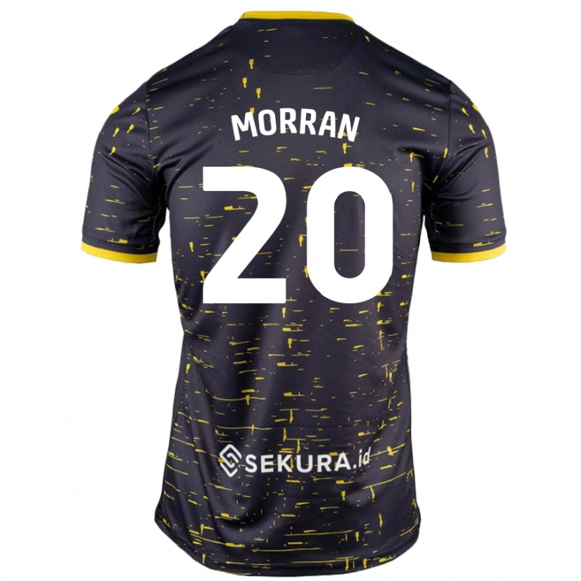 Danxen Mujer Camiseta Eloise Morran #20 Negro Amarillo 2ª Equipación 2024/25 La Camisa México