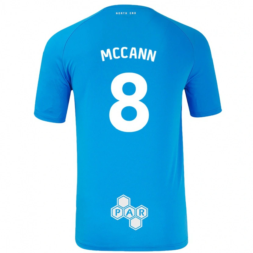 Danxen Mujer Camiseta Ali Mccann #8 Azul Cielo 2ª Equipación 2024/25 La Camisa México