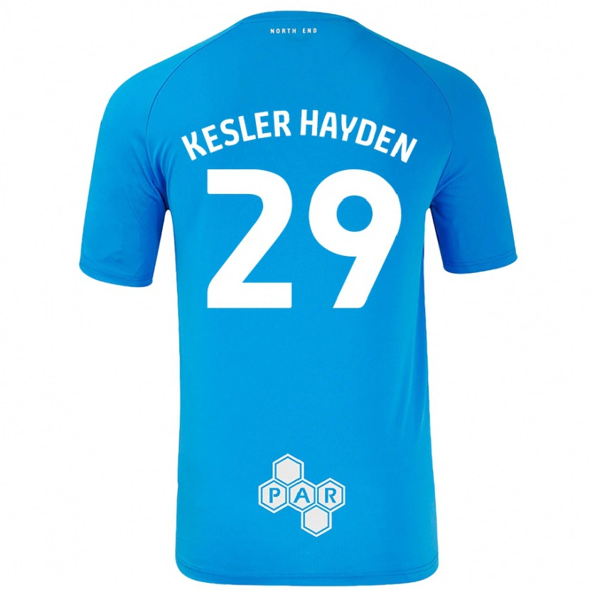 Danxen Mujer Camiseta Kaine Kesler-Hayden #29 Azul Cielo 2ª Equipación 2024/25 La Camisa México