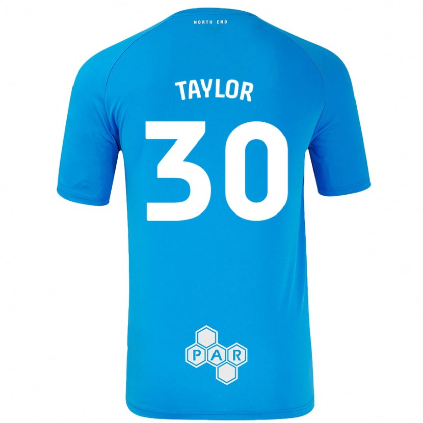Danxen Mujer Camiseta Kian Taylor #30 Azul Cielo 2ª Equipación 2024/25 La Camisa México