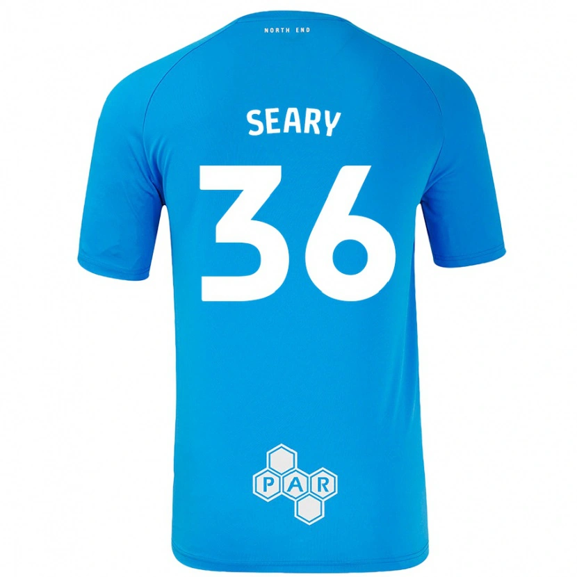 Danxen Mujer Camiseta Josh Seary #36 Azul Cielo 2ª Equipación 2024/25 La Camisa México