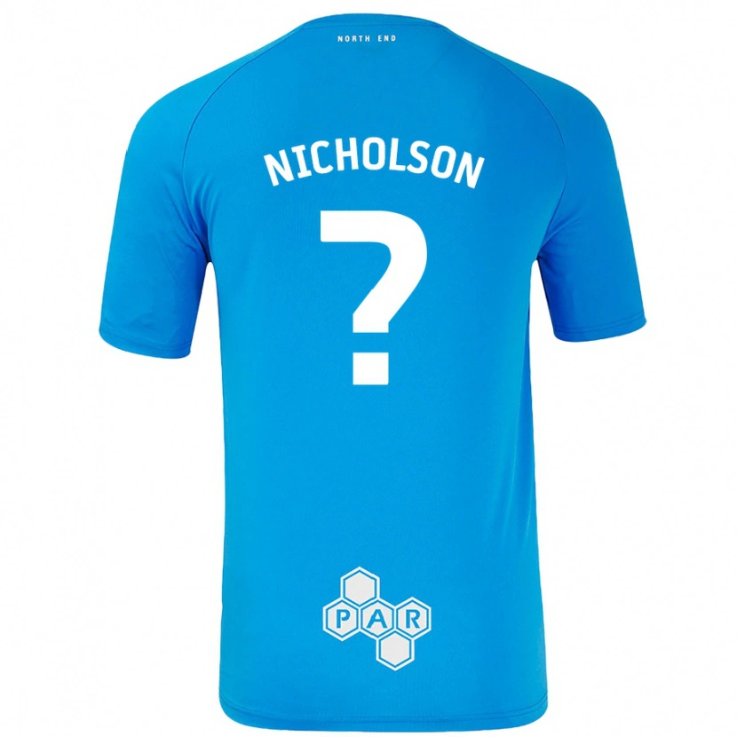 Danxen Mujer Camiseta Joseph Nicholson #0 Azul Cielo 2ª Equipación 2024/25 La Camisa México