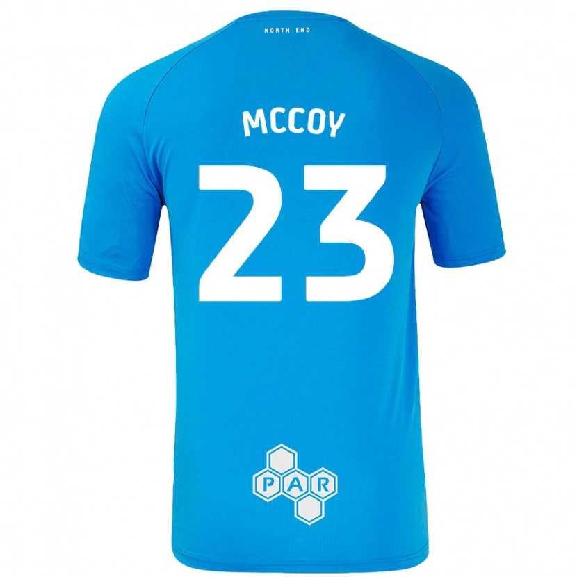 Danxen Mujer Camiseta Faye Mccoy #23 Azul Cielo 2ª Equipación 2024/25 La Camisa México