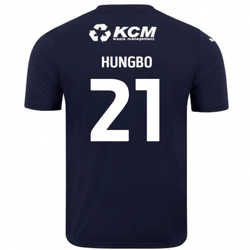 Danxen Mujer Camiseta Joseph Hungbo #21 Azul Marino 2ª Equipación 2024/25 La Camisa México