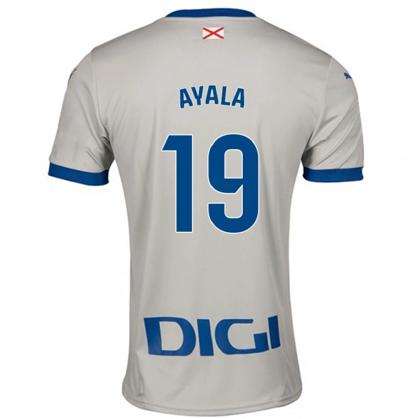 Danxen Mujer Camiseta Axel Ayala #19 Gris Claro 2ª Equipación 2024/25 La Camisa México