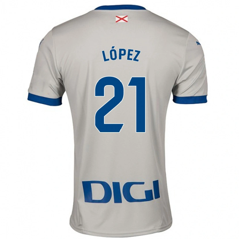 Danxen Mujer Camiseta Juanma López #21 Gris Claro 2ª Equipación 2024/25 La Camisa México