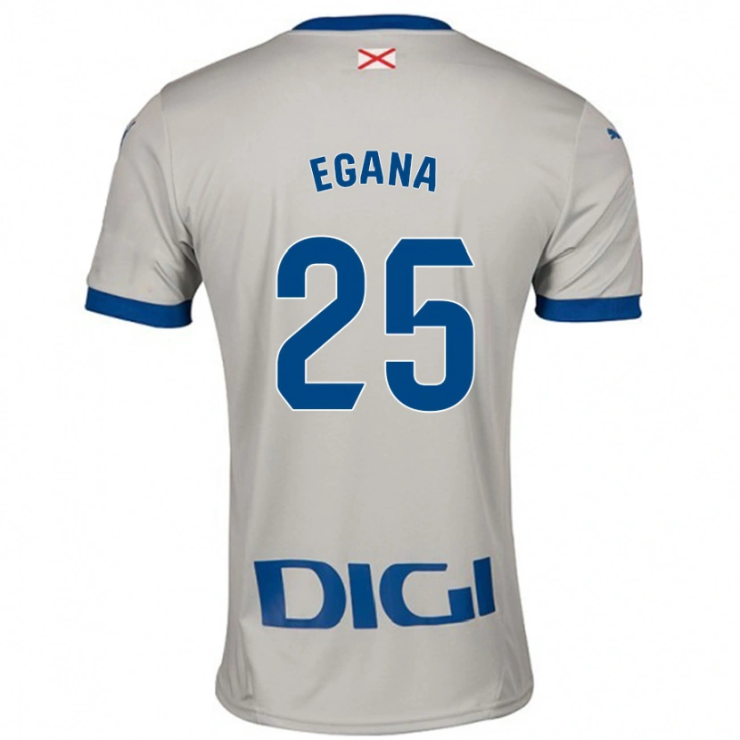 Danxen Mujer Camiseta Eider Egaña #25 Gris Claro 2ª Equipación 2024/25 La Camisa México