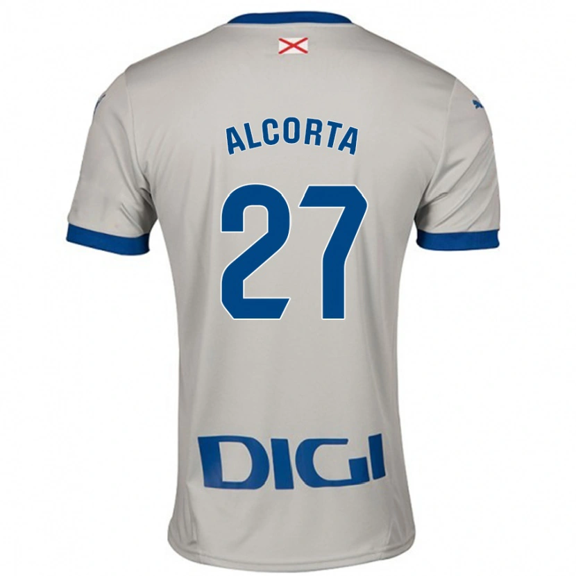 Danxen Mujer Camiseta Alaitz Alcorta #27 Gris Claro 2ª Equipación 2024/25 La Camisa México