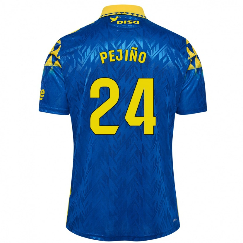 Danxen Mujer Camiseta Pejiño #24 Azul Amarillo 2ª Equipación 2024/25 La Camisa México