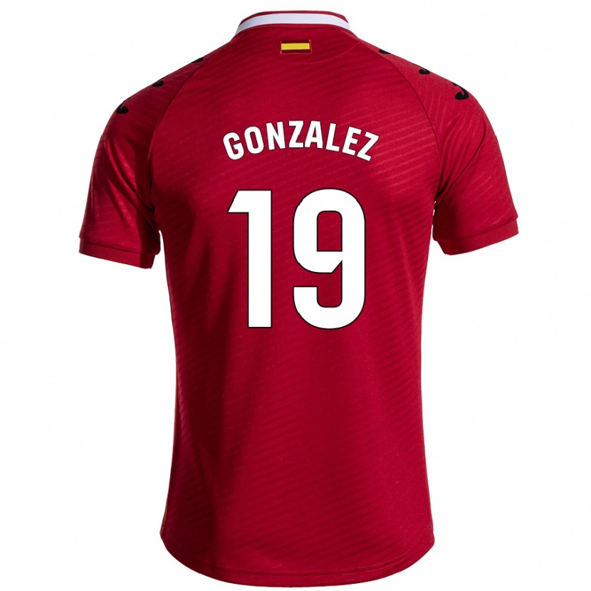 Danxen Mujer Camiseta Peter Federico #19 Rojo Oscuro 2ª Equipación 2024/25 La Camisa México
