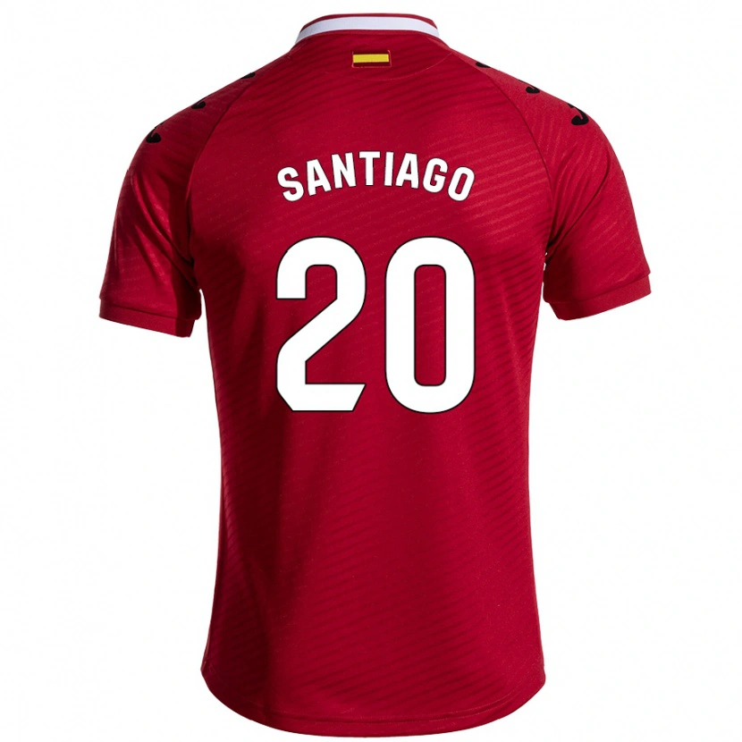 Danxen Mujer Camiseta Yellu Santiago #20 Rojo Oscuro 2ª Equipación 2024/25 La Camisa México