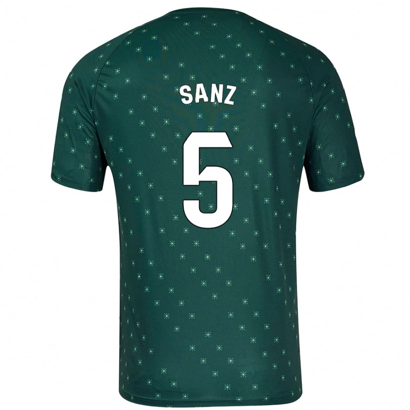 Danxen Mujer Camiseta Paco Sanz #5 Verde Oscuro 2ª Equipación 2024/25 La Camisa México