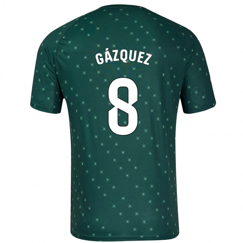 Danxen Mujer Camiseta Joan Gázquez #8 Verde Oscuro 2ª Equipación 2024/25 La Camisa México