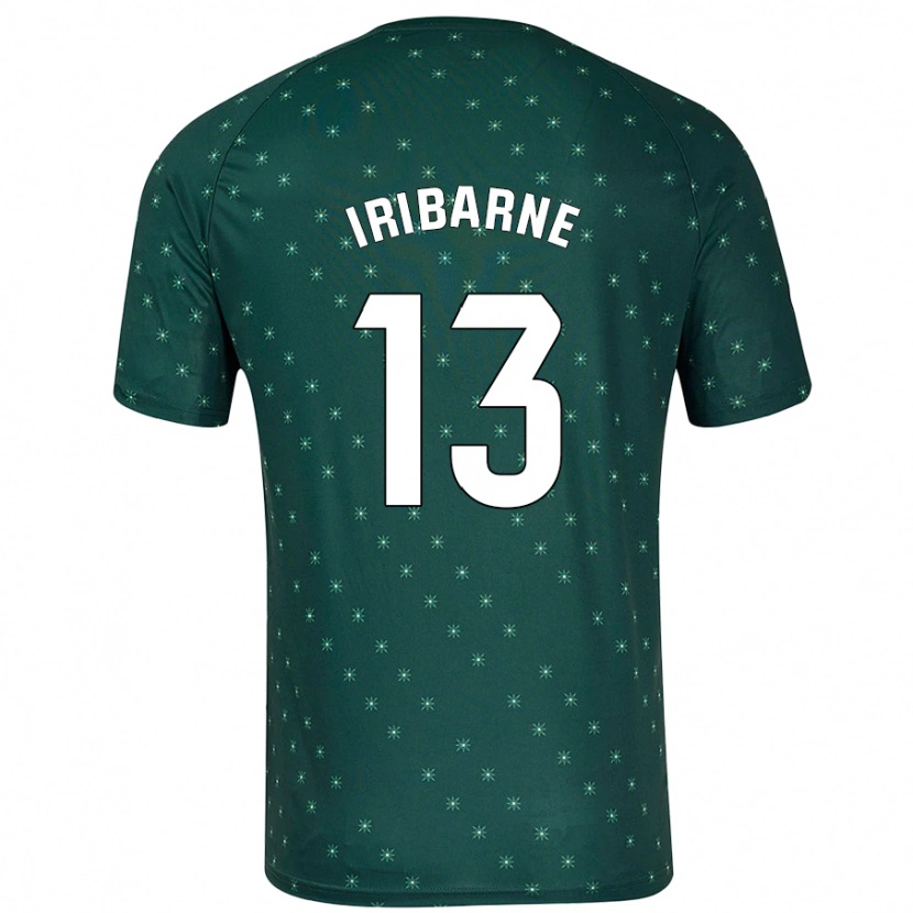 Danxen Mujer Camiseta Bruno Iribarne #13 Verde Oscuro 2ª Equipación 2024/25 La Camisa México