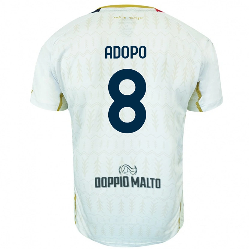 Danxen Mujer Camiseta Michel Adopo #8 Blanco 2ª Equipación 2024/25 La Camisa México