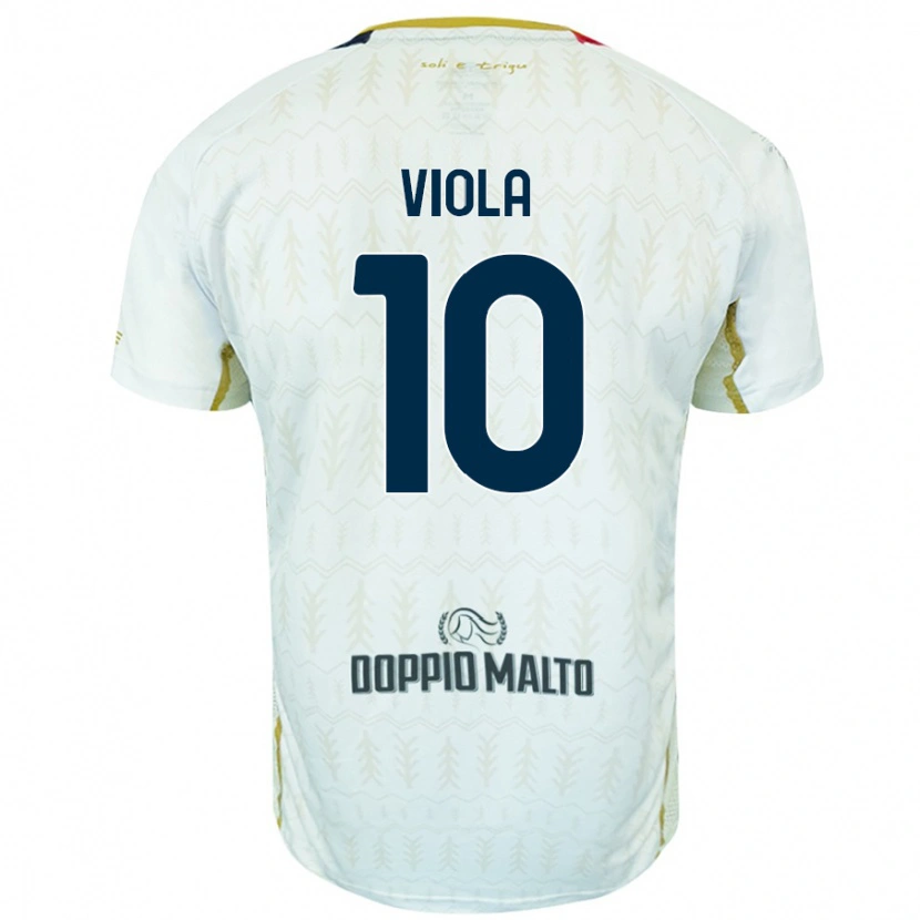 Danxen Mujer Camiseta Nicolas Viola #10 Blanco 2ª Equipación 2024/25 La Camisa México