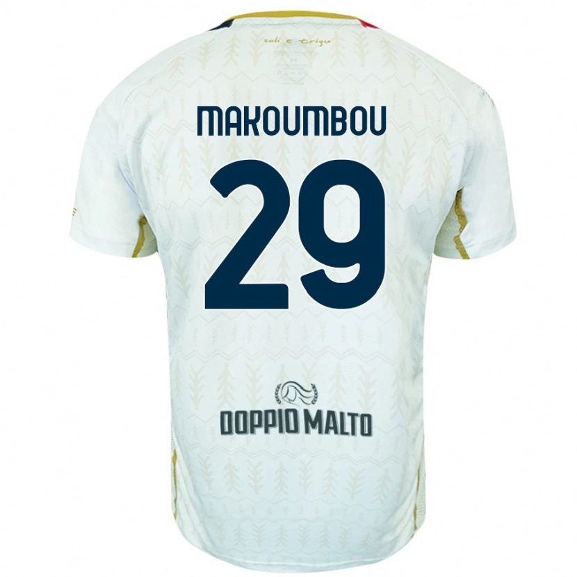 Danxen Mujer Camiseta Antoine Makoumbou #29 Blanco 2ª Equipación 2024/25 La Camisa México