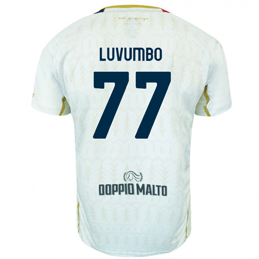 Danxen Mujer Camiseta Zito Luvumbo #77 Blanco 2ª Equipación 2024/25 La Camisa México