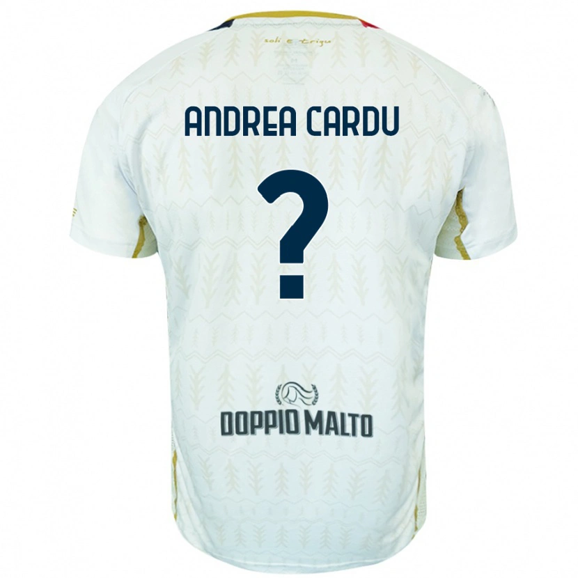 Danxen Mujer Camiseta Gian Andrea Cardu #0 Blanco 2ª Equipación 2024/25 La Camisa México
