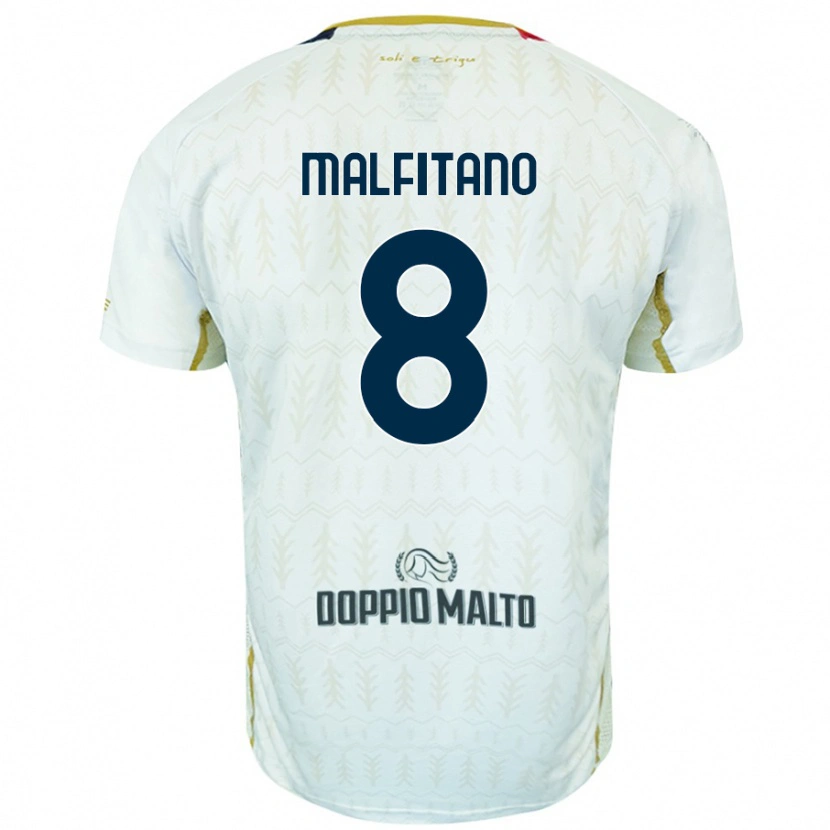 Danxen Mujer Camiseta Roberto Malfitano #8 Blanco 2ª Equipación 2024/25 La Camisa México