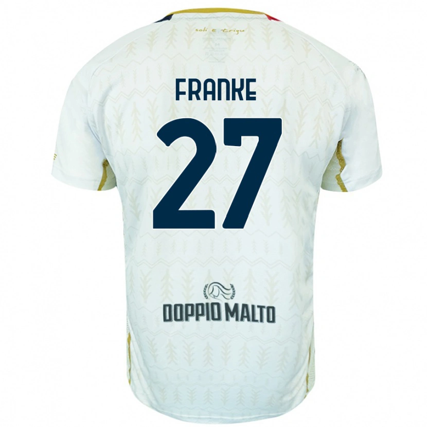 Danxen Mujer Camiseta Antoni Franke #27 Blanco 2ª Equipación 2024/25 La Camisa México