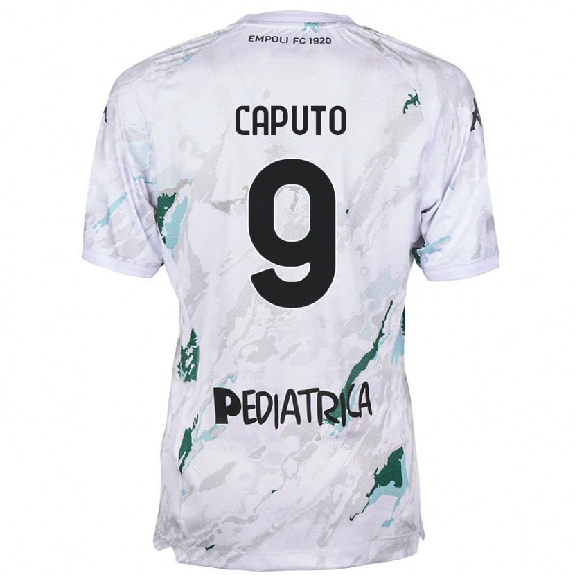 Danxen Mujer Camiseta Francesco Caputo #9 Gris 2ª Equipación 2024/25 La Camisa México