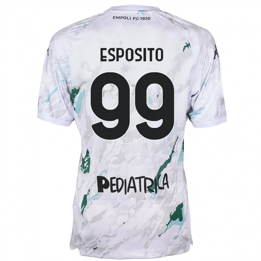 Danxen Mujer Camiseta Sebastiano Esposito #99 Gris 2ª Equipación 2024/25 La Camisa México