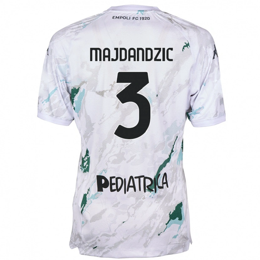 Danxen Mujer Camiseta Patrik Majdandzic #3 Gris 2ª Equipación 2024/25 La Camisa México
