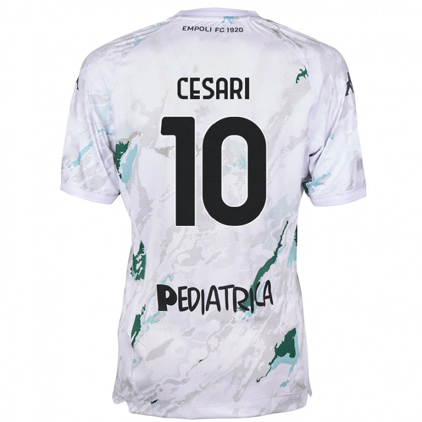 Danxen Mujer Camiseta Manuel Cesari #10 Gris 2ª Equipación 2024/25 La Camisa México