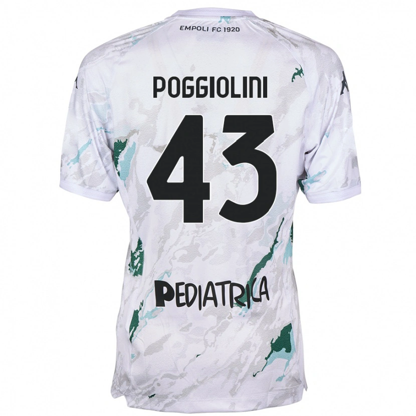 Danxen Mujer Camiseta Duccio Poggiolini #43 Gris 2ª Equipación 2024/25 La Camisa México