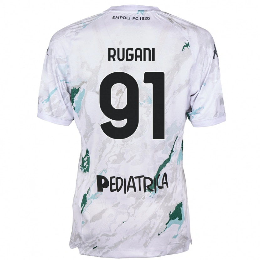 Danxen Mujer Camiseta Tommaso Rugani #91 Gris 2ª Equipación 2024/25 La Camisa México