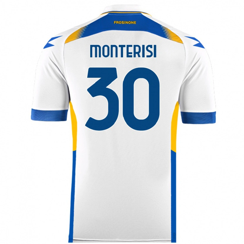 Danxen Mujer Camiseta Ilario Monterisi #30 Blanco 2ª Equipación 2024/25 La Camisa México