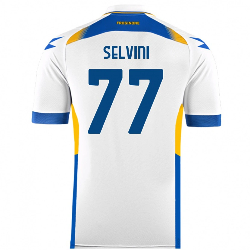 Danxen Mujer Camiseta Alessandro Selvini #77 Blanco 2ª Equipación 2024/25 La Camisa México