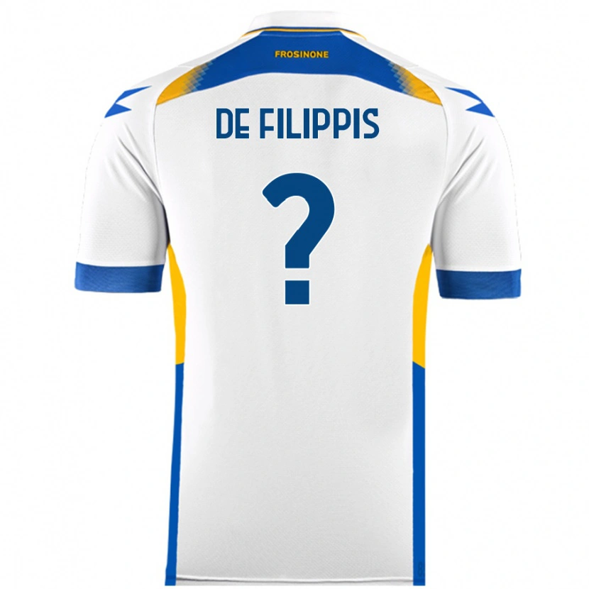 Danxen Mujer Camiseta Walter De Filippis #0 Blanco 2ª Equipación 2024/25 La Camisa México