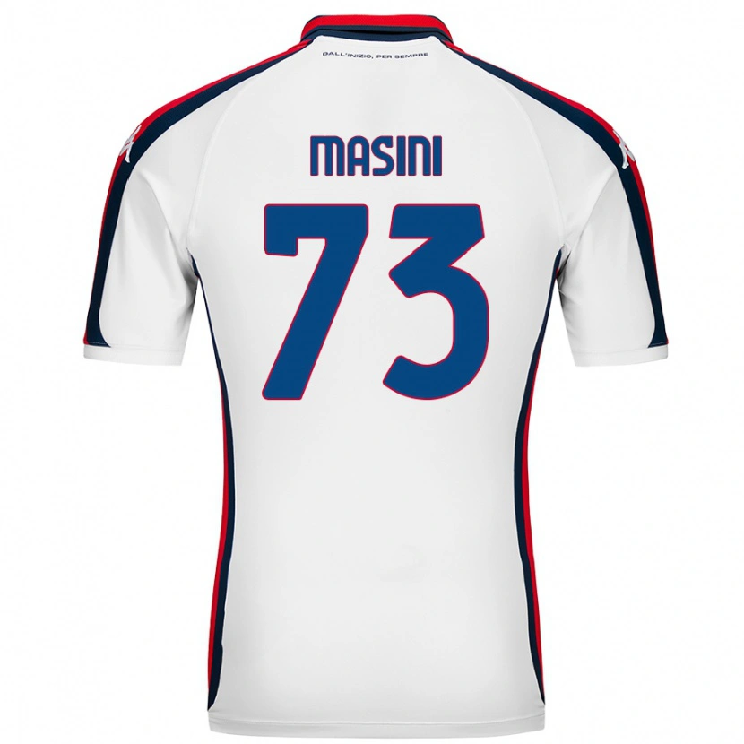 Danxen Mujer Camiseta Patrizio Masini #73 Blanco 2ª Equipación 2024/25 La Camisa México