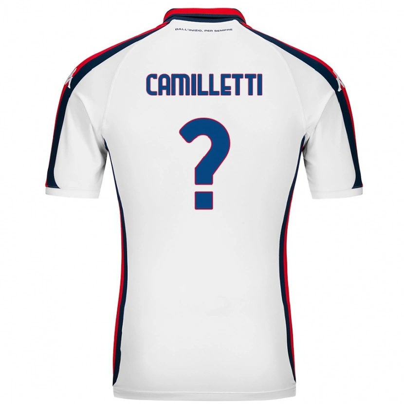 Danxen Mujer Camiseta Giovanni Camilletti #0 Blanco 2ª Equipación 2024/25 La Camisa México
