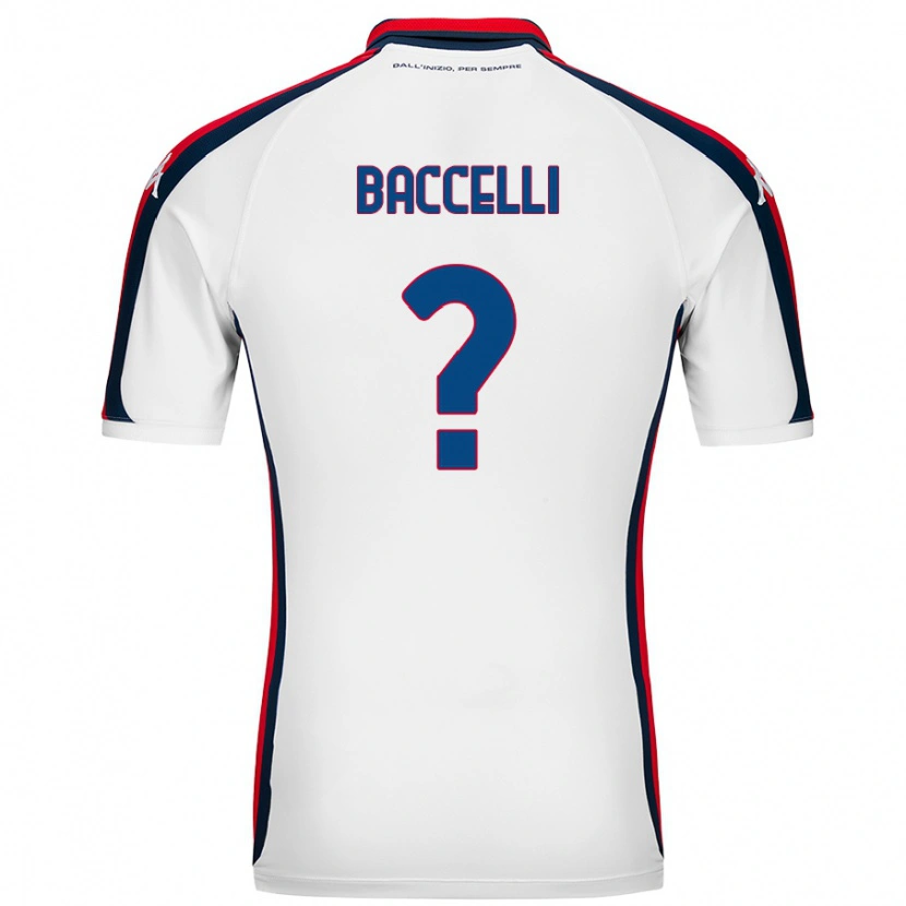 Danxen Mujer Camiseta Pietro Baccelli #0 Blanco 2ª Equipación 2024/25 La Camisa México