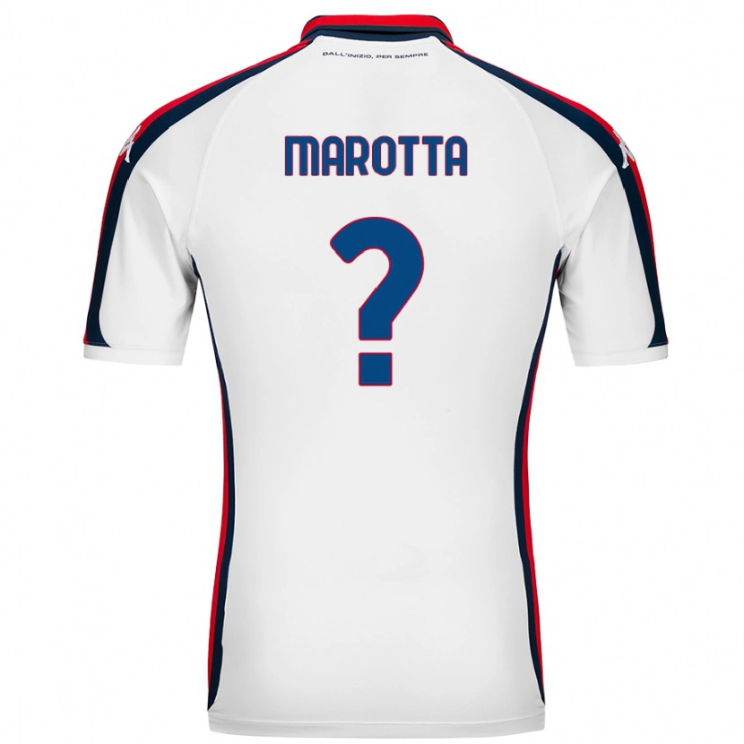 Danxen Mujer Camiseta Francesco Marotta #0 Blanco 2ª Equipación 2024/25 La Camisa México