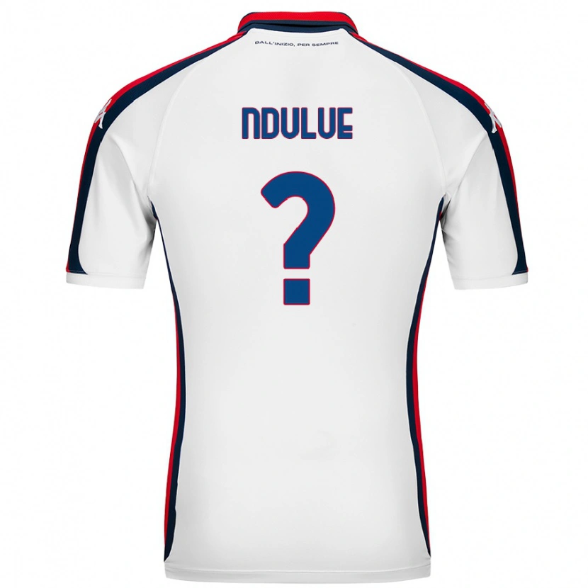 Danxen Mujer Camiseta Daniel Ndulue #0 Blanco 2ª Equipación 2024/25 La Camisa México