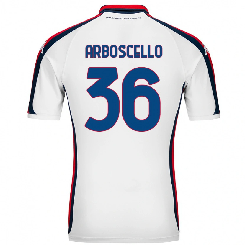 Danxen Mujer Camiseta Riccardo Arboscello #36 Blanco 2ª Equipación 2024/25 La Camisa México