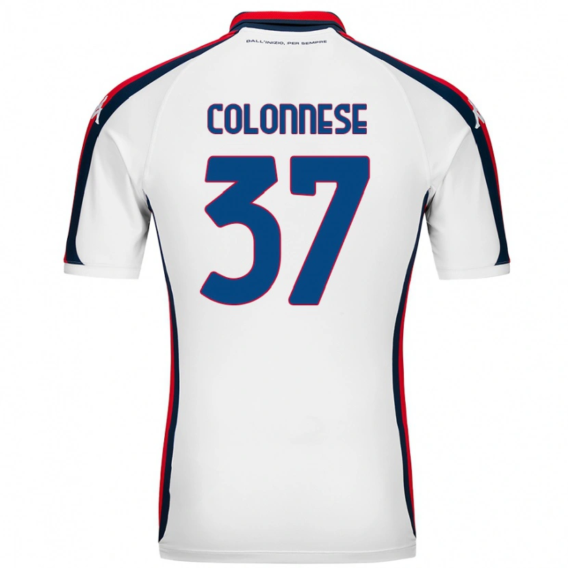 Danxen Mujer Camiseta Lorenzo Colonnese #37 Blanco 2ª Equipación 2024/25 La Camisa México