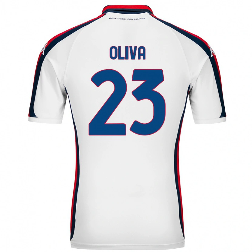 Danxen Mujer Camiseta Eleonora Oliva #23 Blanco 2ª Equipación 2024/25 La Camisa México