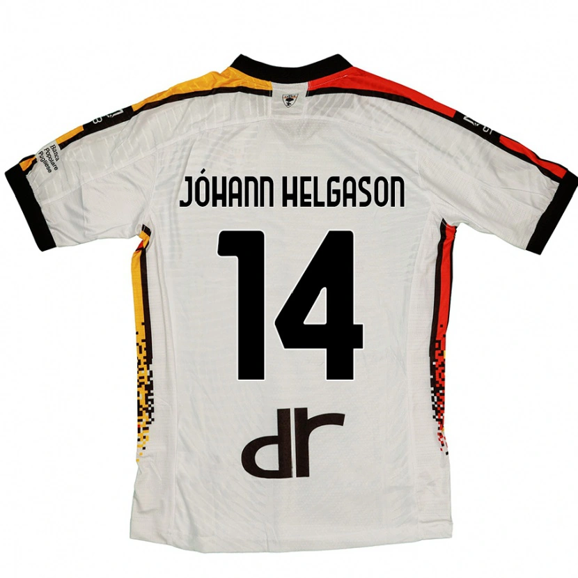 Danxen Mujer Camiseta Thórir Jóhann Helgason #14 Blanco Negro 2ª Equipación 2024/25 La Camisa México