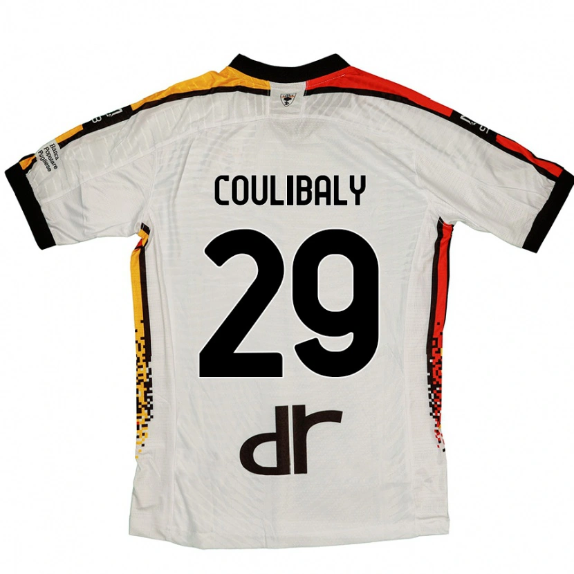 Danxen Mujer Camiseta Lassana Coulibaly #29 Blanco Negro 2ª Equipación 2024/25 La Camisa México