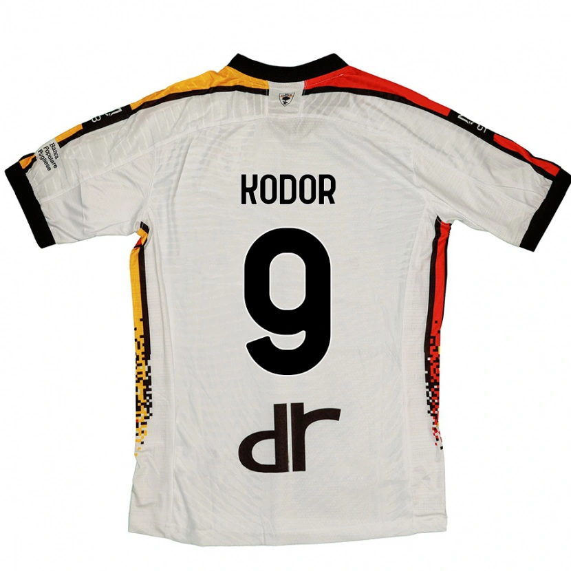 Danxen Mujer Camiseta Jason Kodor #9 Blanco Negro 2ª Equipación 2024/25 La Camisa México