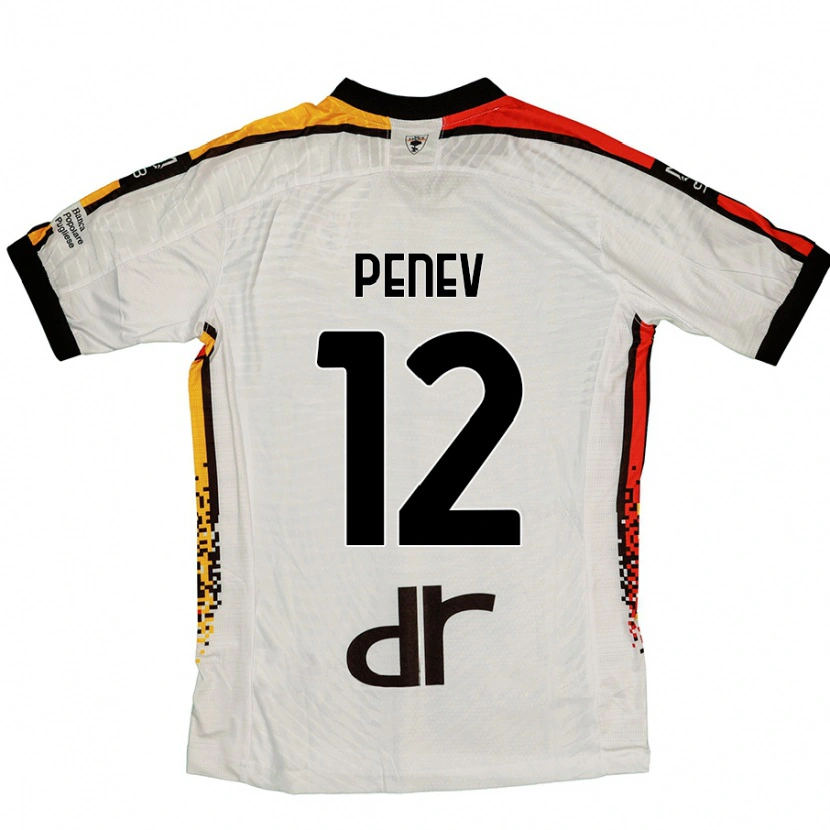 Danxen Mujer Camiseta Plamen Penev #12 Blanco Negro 2ª Equipación 2024/25 La Camisa México
