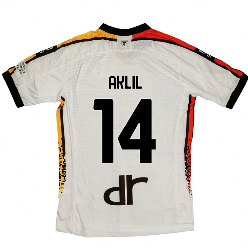 Danxen Mujer Camiseta Lino Aklil #14 Blanco Negro 2ª Equipación 2024/25 La Camisa México