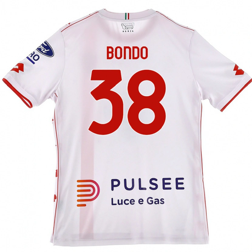 Danxen Mujer Camiseta Warren Bondo #38 Blanco Rojo 2ª Equipación 2024/25 La Camisa México