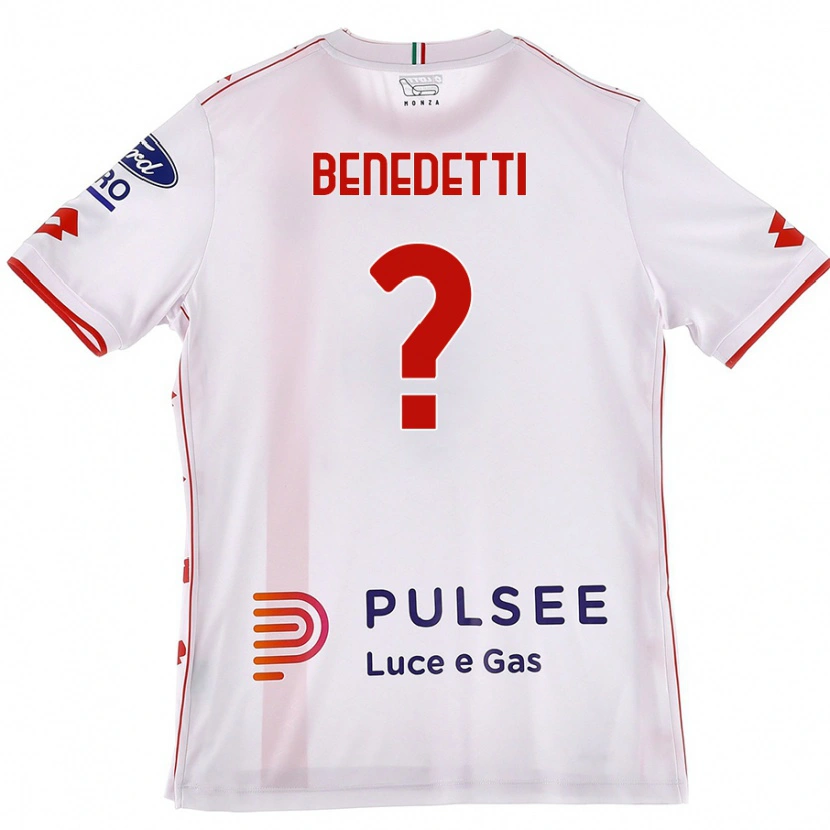 Danxen Mujer Camiseta Elia Benedetti #0 Blanco Rojo 2ª Equipación 2024/25 La Camisa México